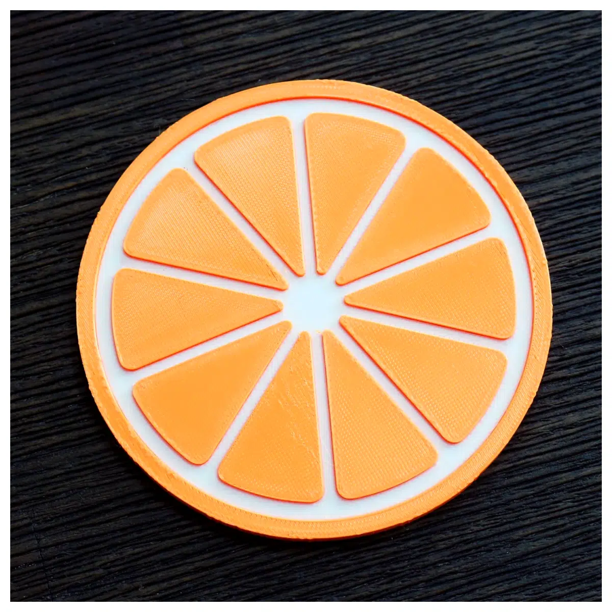Citrus Coasters Non Slip Pads for Orange Lemon Grapefruit Kitchen Table Protection Fruit Mat