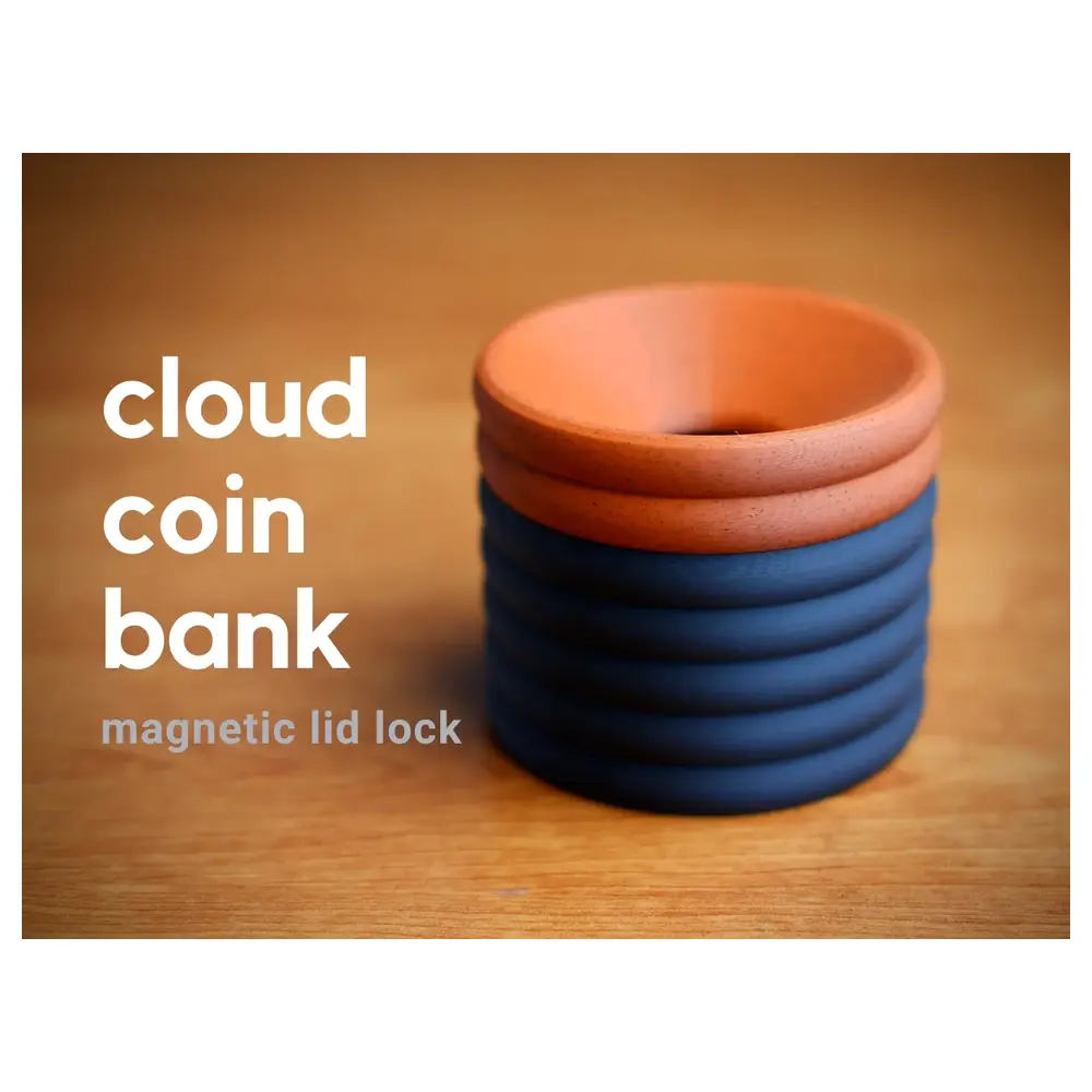 Cloud Shaped Piggy Bank Magnetic Lock Savings Box Password Safe Magnetic Lock Security Box