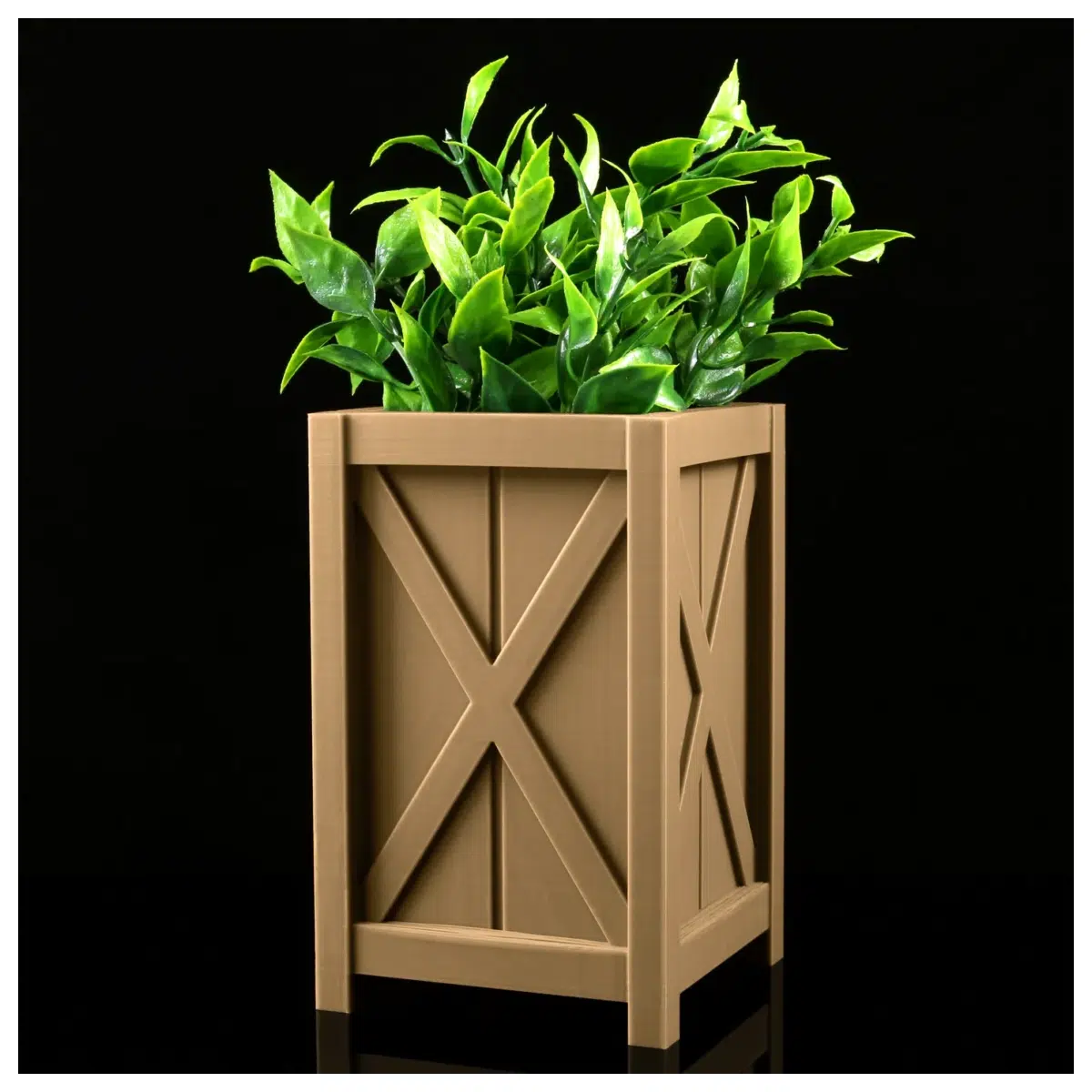 Wooden Slab Planter Indoor Plants Flower Pot Stand Garden Decor Planting Accessories