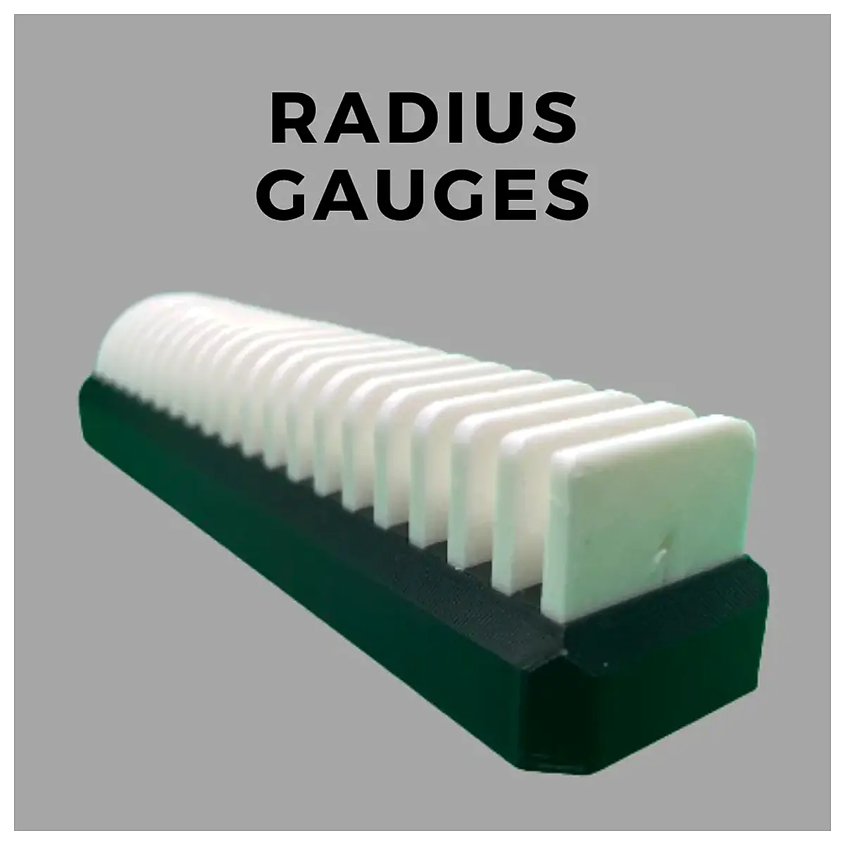 Radius Calipers 1 20mm with Base Set Measurement Tools Dimension Calibration Measuring Instruments
