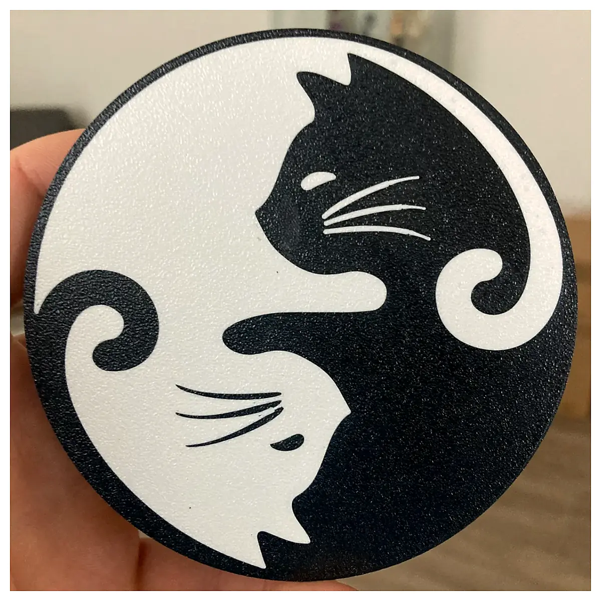 Cat Coasters v2 Cat Mats Cute Desktop Decoration Pet Gift Kitchenware Table