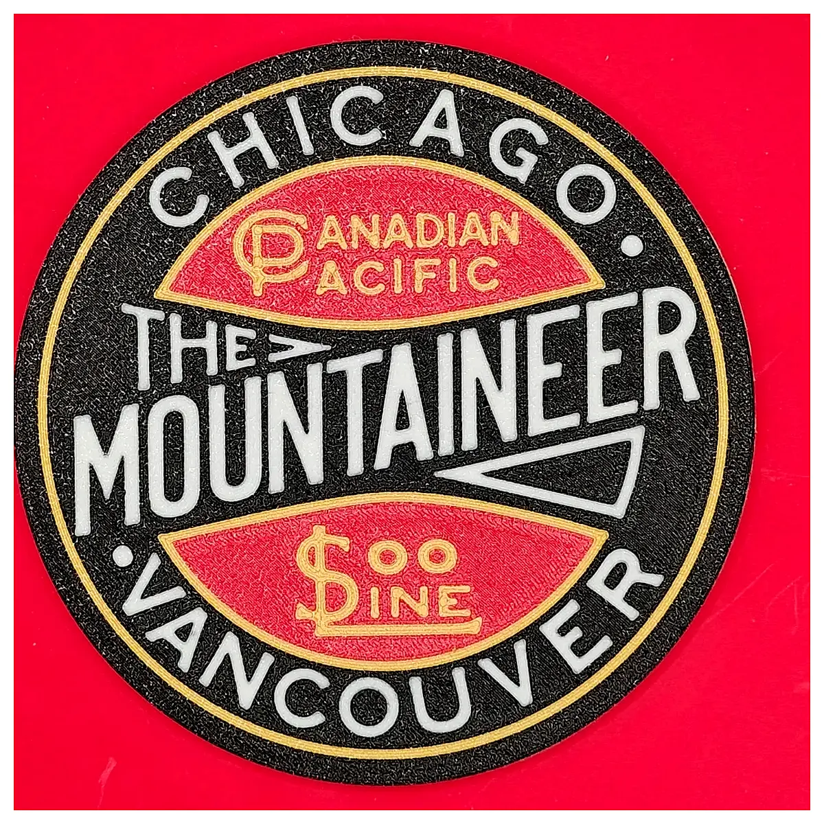 Canadian Pacific Railway Mountaineer Coasters Travel Souvenir Outdoor Gear Decoration Gift