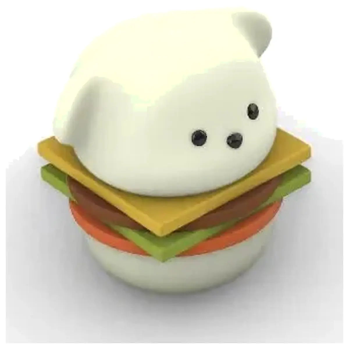 Nien Nien Le Set Multi Hamburger Dog Molds Kids Kitchen Toys Food Molds Baking Tools Accessories