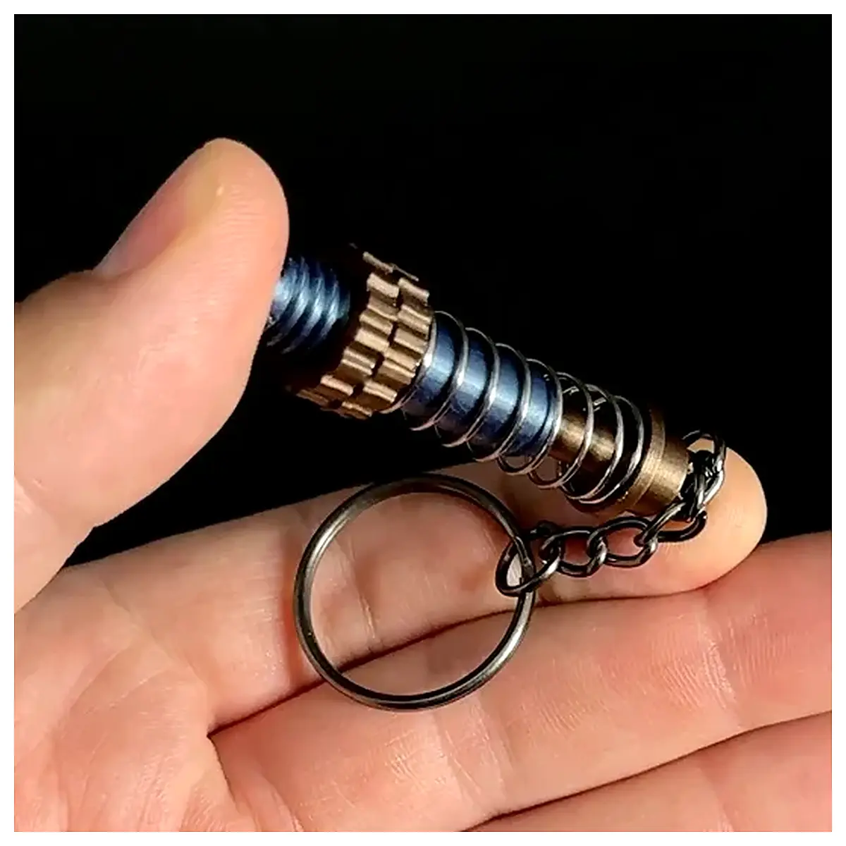 Shock Absorber Keychain Suspension Parts Car Shock Absorber Accessories Vehicle Suspension Components Repair