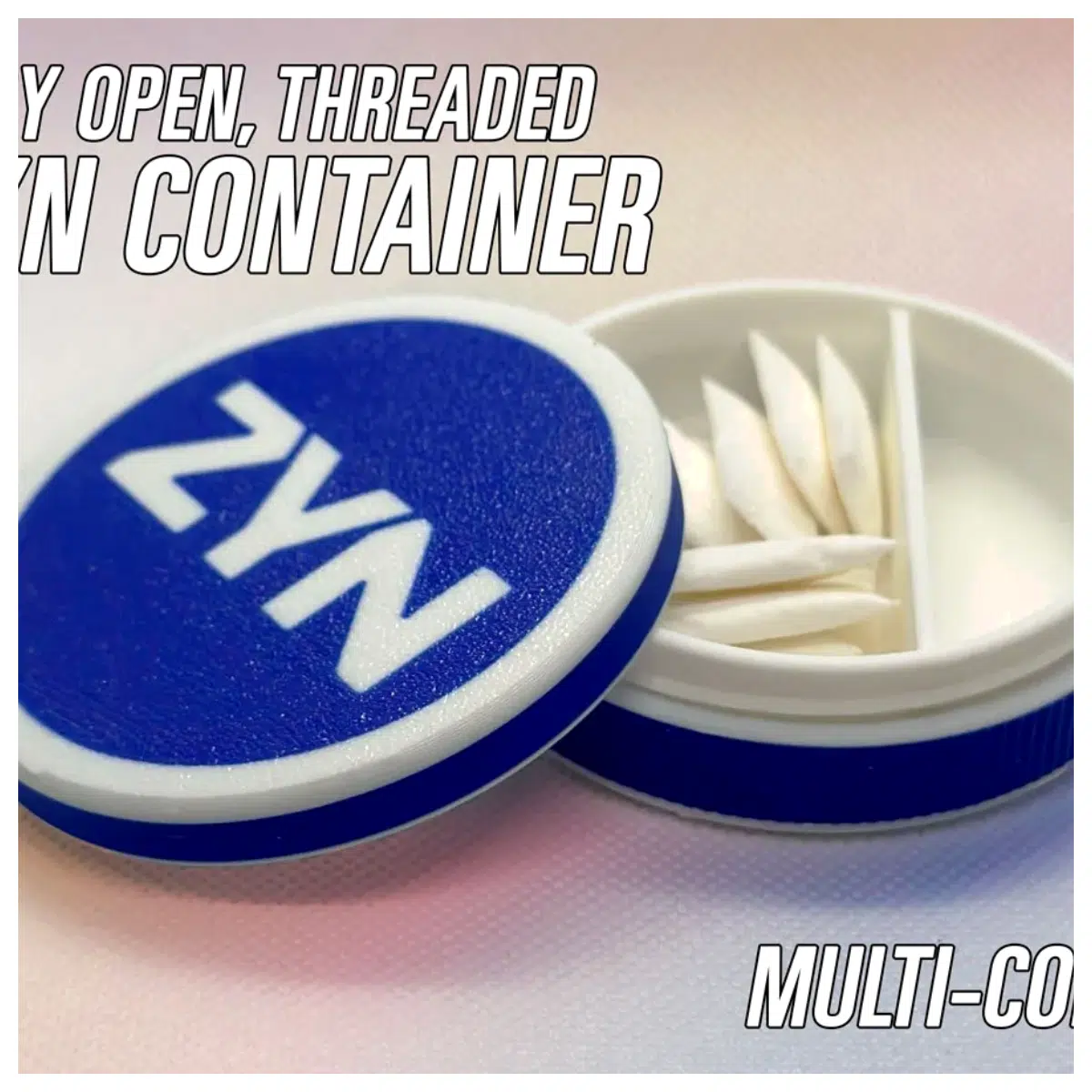 Zyn Container Easy Open with Threads Seal Cap Car Engine Parts Accessories Sealing Rings Leak Proof Easy Removal