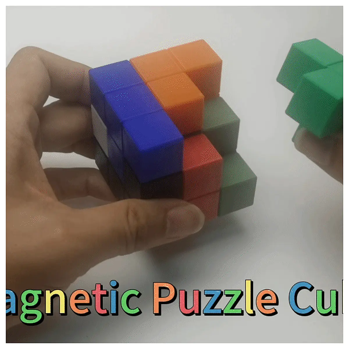 Magnetic Puzzle Cube Magnetic Puzzles Kids Educational Toys Brain Teasers STEM Learning Games