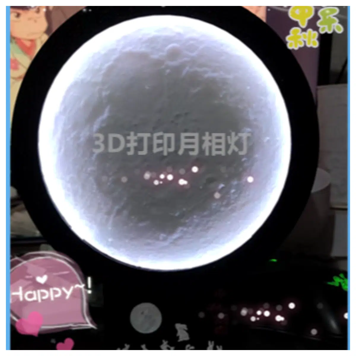 Mid Autumn Festival Hanging Lantern Moon Phase Decor Festival Lights Indoor String Lights Chang e Ascending Traditional Lantern
