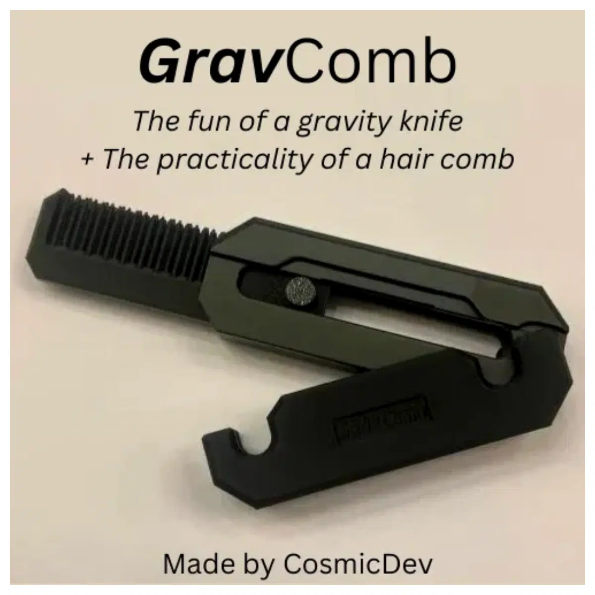 GravComb Comb Smooth Hair Reduce Tangling Easy Styling Volume Hair for All Hair Types
