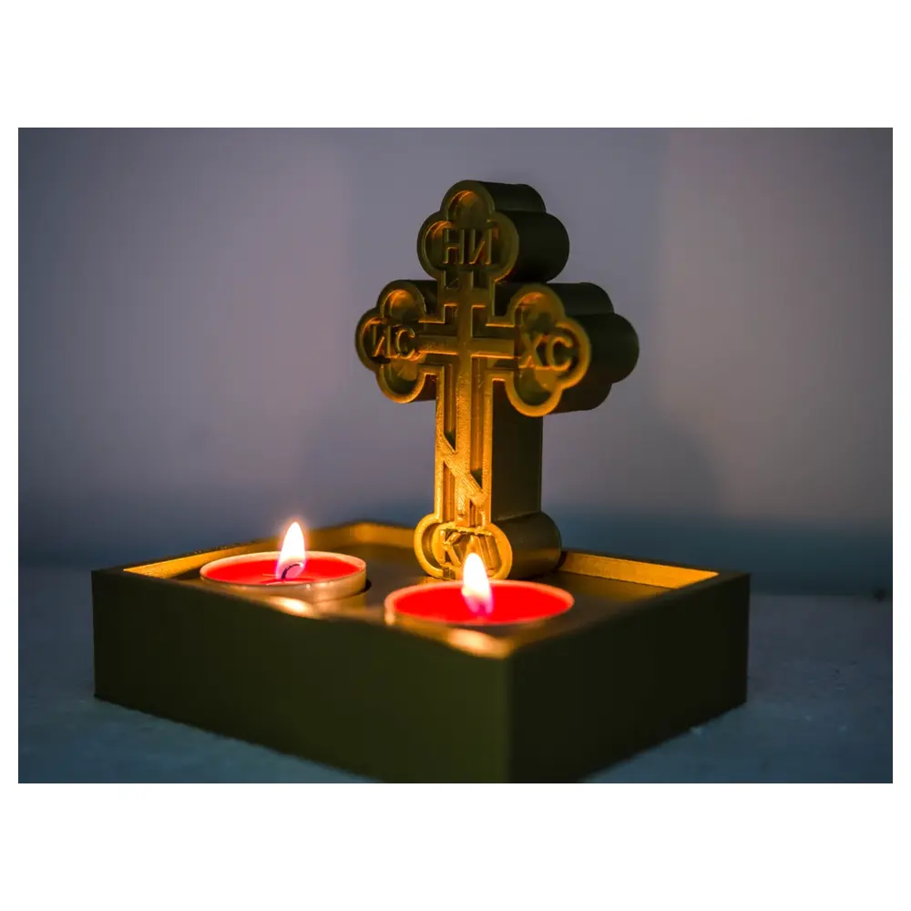 Orthodox Stand Candle Holder Religious Items Prayer Memorial Bible Orthodox Lighting
