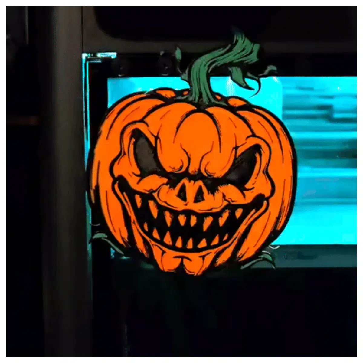 halloween evil jack o lantern prop decor spooky party supplies haunted house props creepy glow