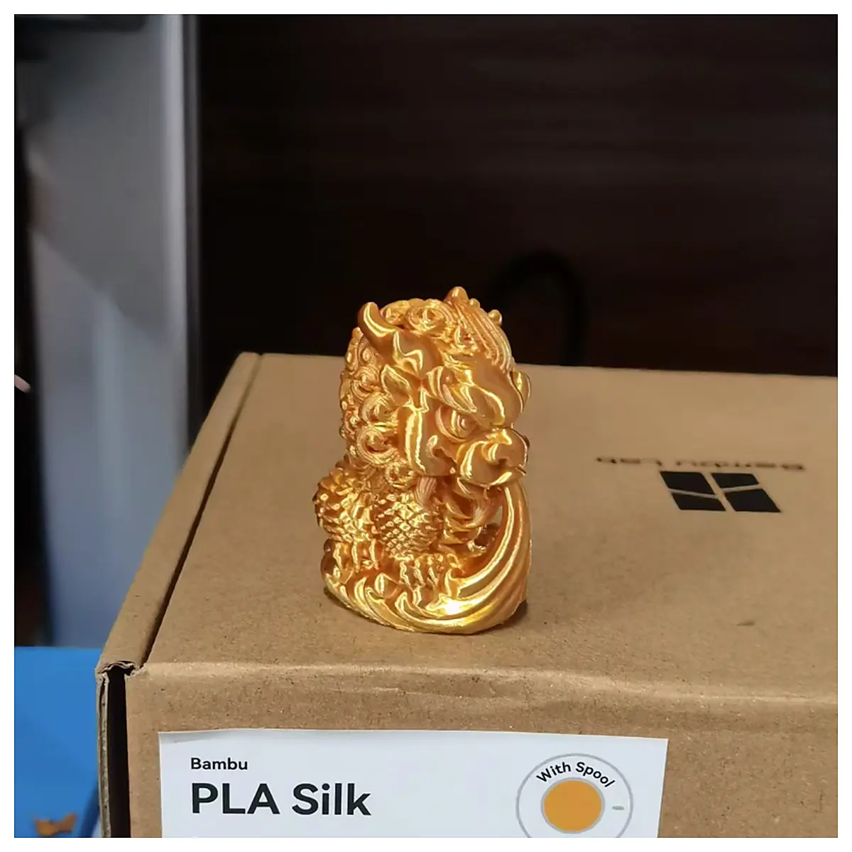 National Trend Feng Shui Ornament Absorbent Wealth God Dragon Nine Copper Fang Fu Placement Decoration