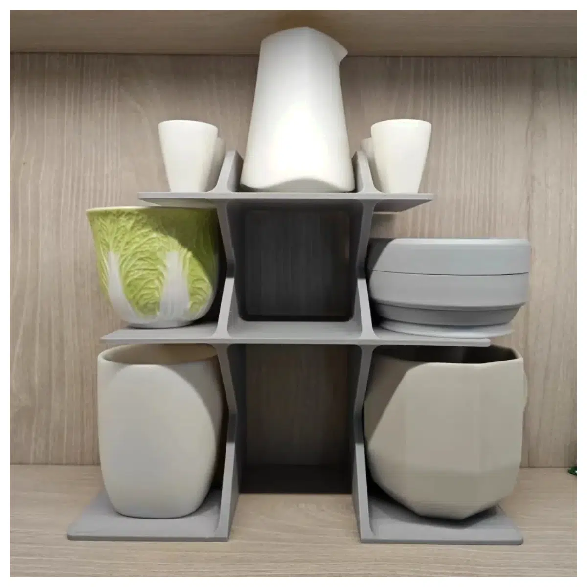 Cup Holder Kitchen Shelf Wall Mounted Spice Rack Organizer Kitchen Storage Solutions Practical Minimalist