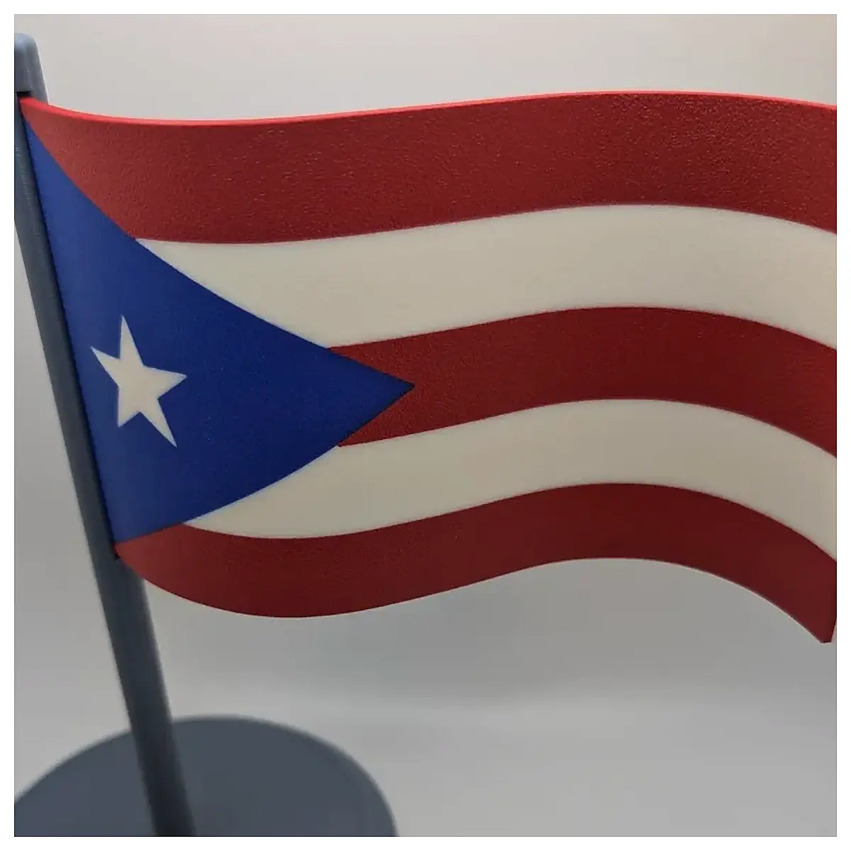 Puerto Rico Flag Plate Memorial Gift Decorative Item Collection Flag Collection Patriotic Decor