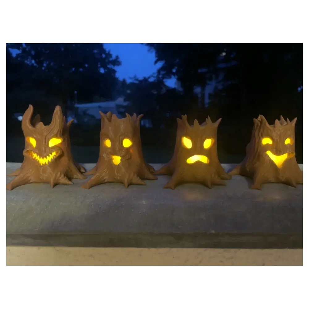 Halloween Ghost Tree Lights Candlelight Decoration Festive Gift Home Decor Ghost Tree Creative Decoration
