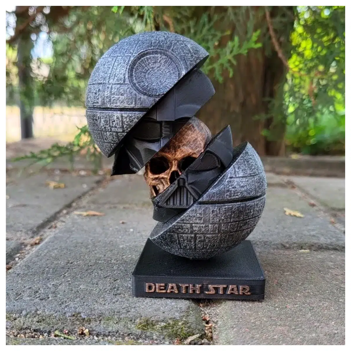 Death Star Skull Art Model Decoration Anime Collectible Desktop Figurine Creative Gift Skull Decor Anime Accessories Toy