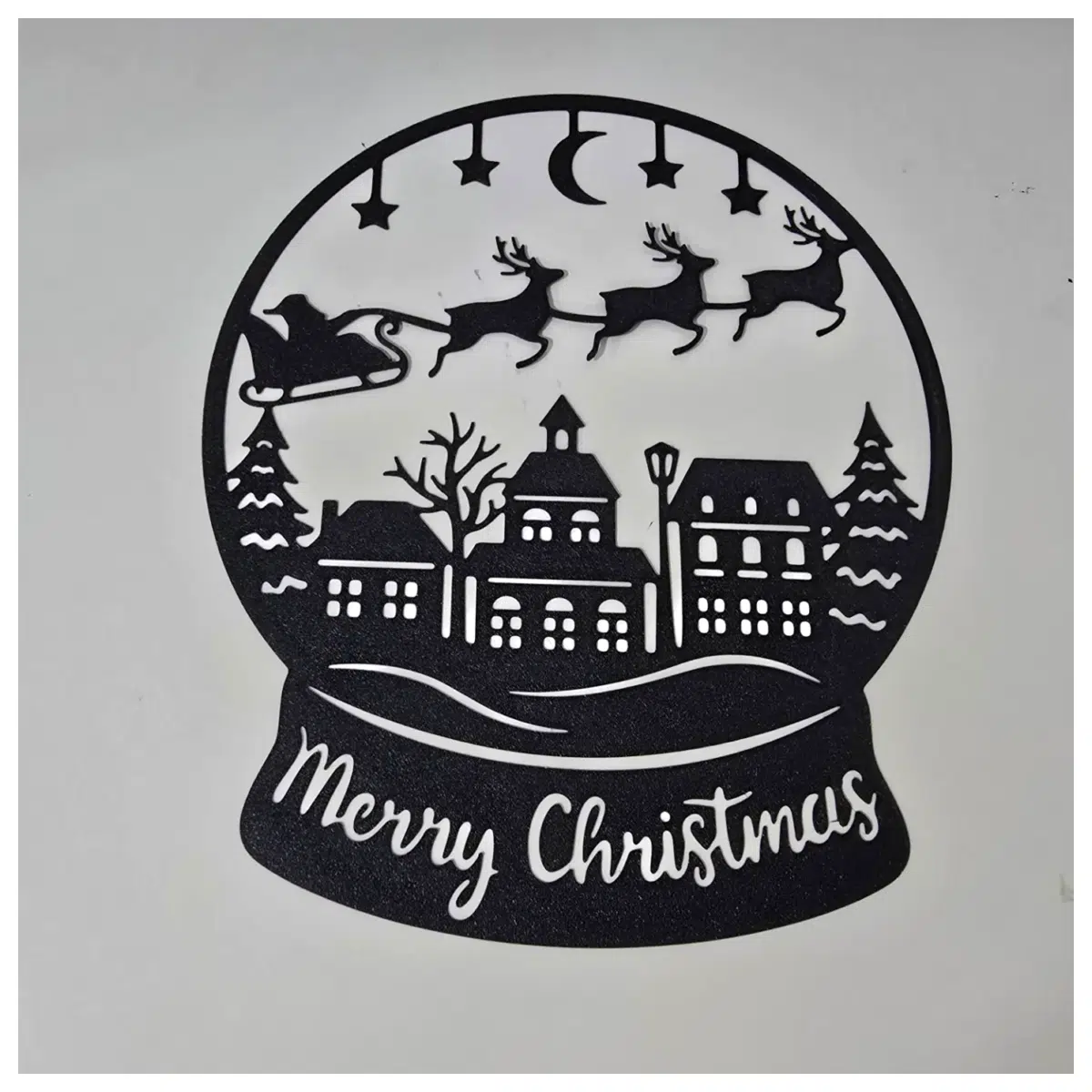 6 Piece Christmas Wall Decorations Festive Wall Hangings Christmas Ornament Set New Year Gift Home Decor