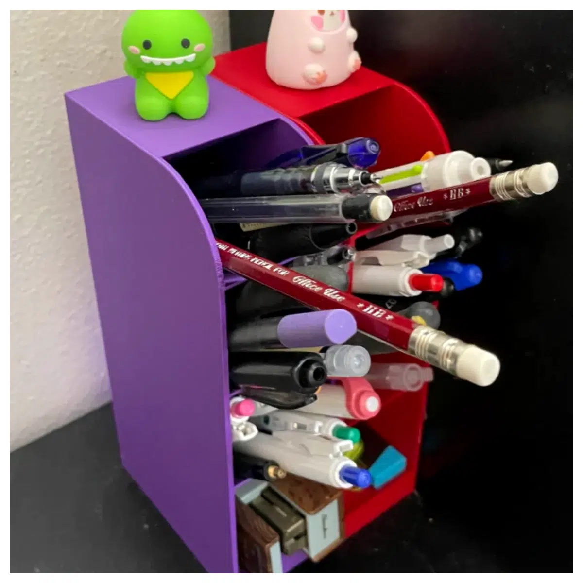Desk Pencil Holder Pen Organizer Office Desk Storage Box Pen Case Multi Function Organizer Creative Storage Solutions