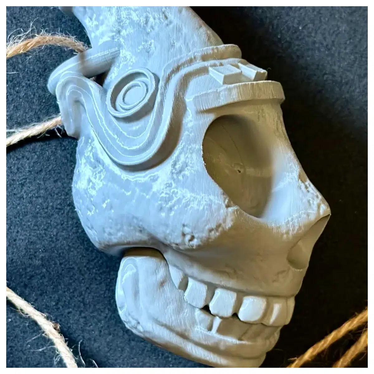 aztec death whistle ceramic flute ancient instrument sound effects party prop