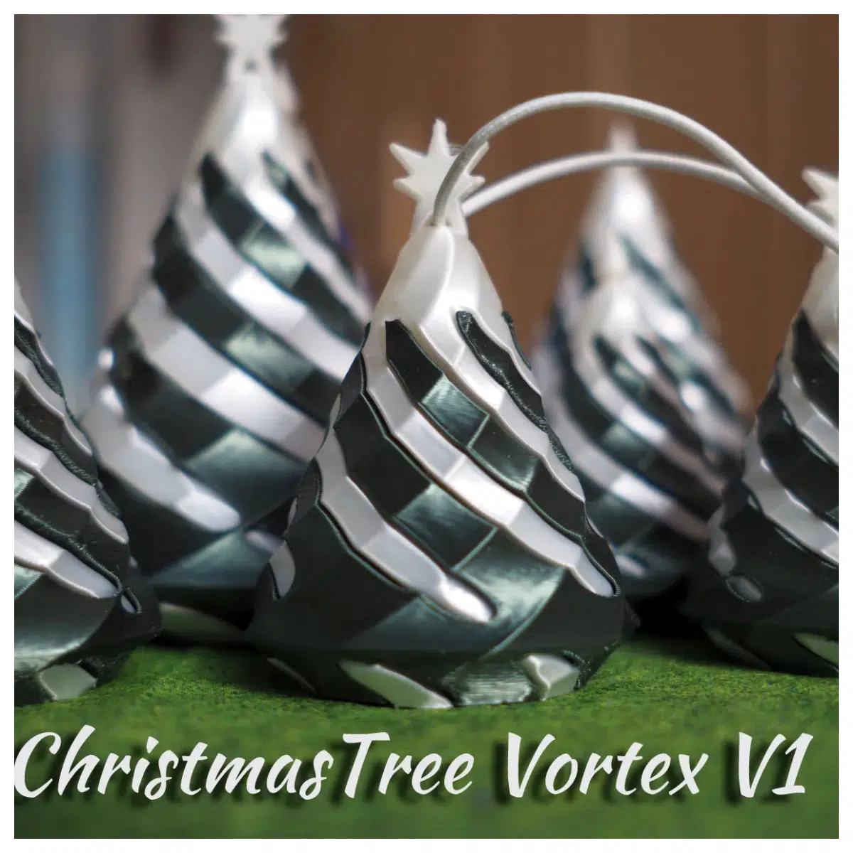 Christmas Vortex Illusion Wallpaper v14 Solid Wall Decor Vinyl Sticker Indoor Wall Art