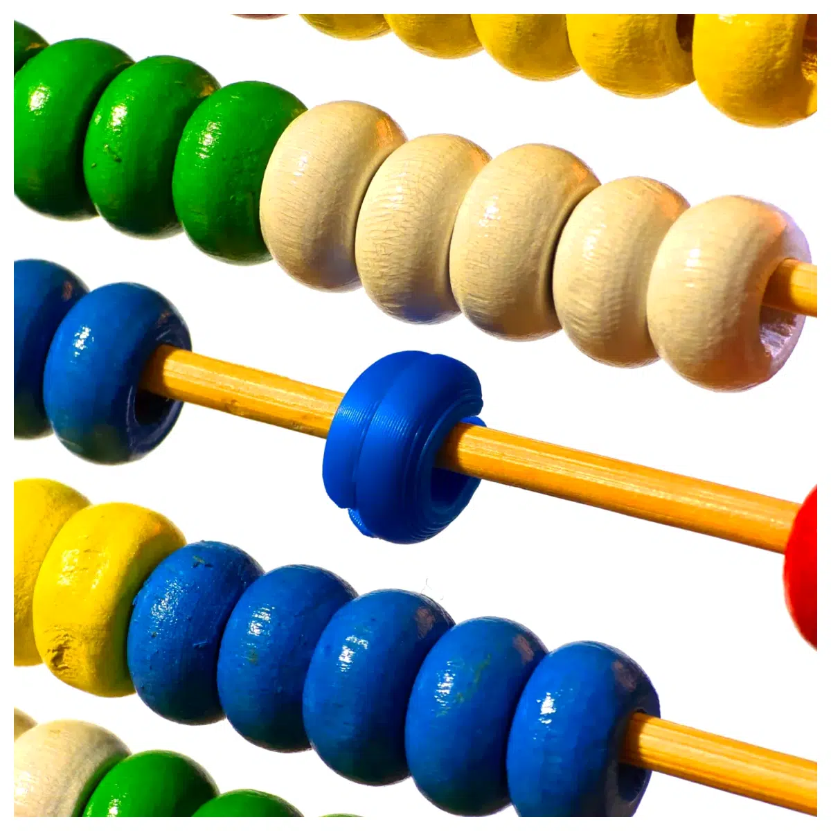 Abacus Beads Repair Replacement Parts for Classic Educational Tools Beads Accessories Abacus Components Repair Beads Teaching Beads