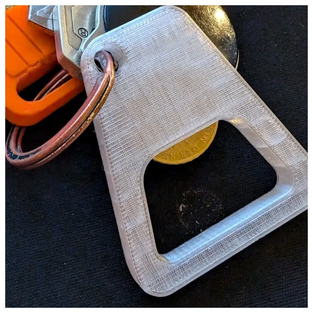 Key Chain Bottle Opener Universal for Euro Coins Easy Bottle Opening Tool Portable Mini Opener