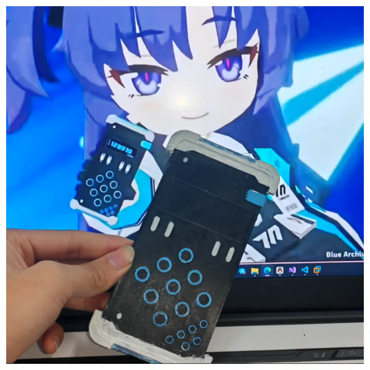 Tech Calculator Blue Archive Cosplay Props Millennium Tech Fragrant Goods Costume Accessories Gaming Gear Anime Merchandise Roleplay Supplies