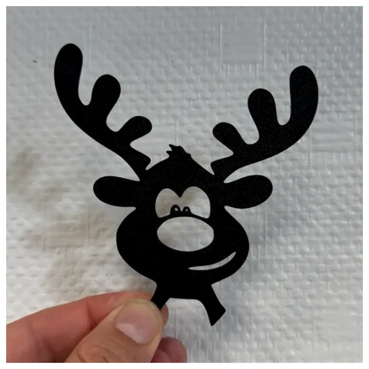 Funny Reindeer Decoration Festive Decor Birthday Gift Home Ornament Antler Decoration Humorous Christmas Decoration Reindeer Display