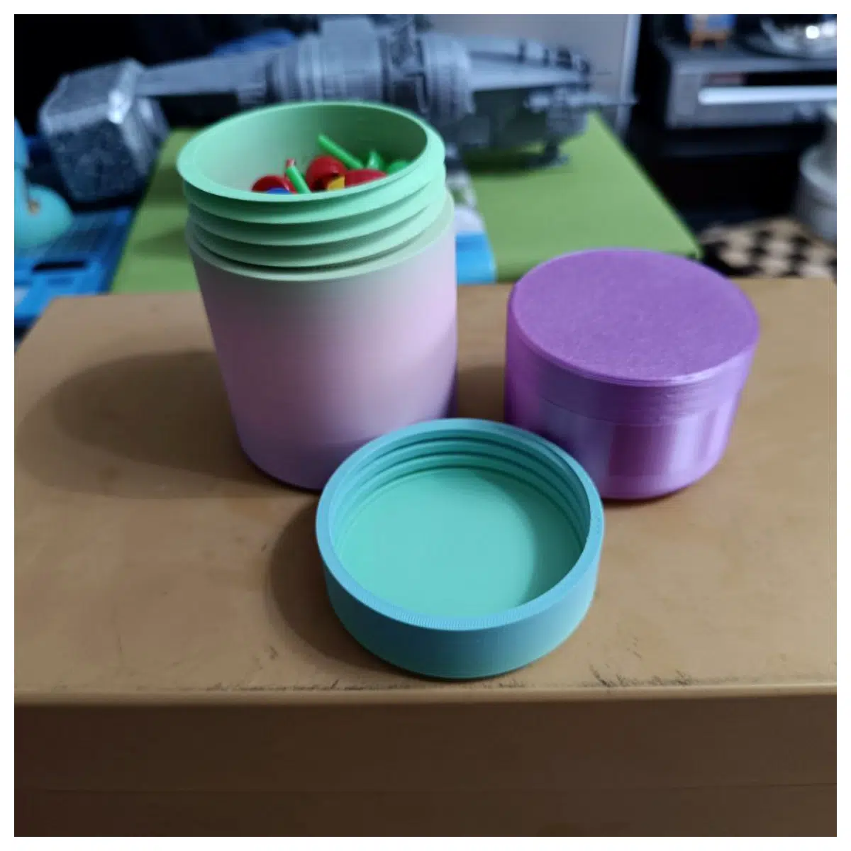 Cylindrical Container 6cm Height Column Storage Vessel Parts Supply