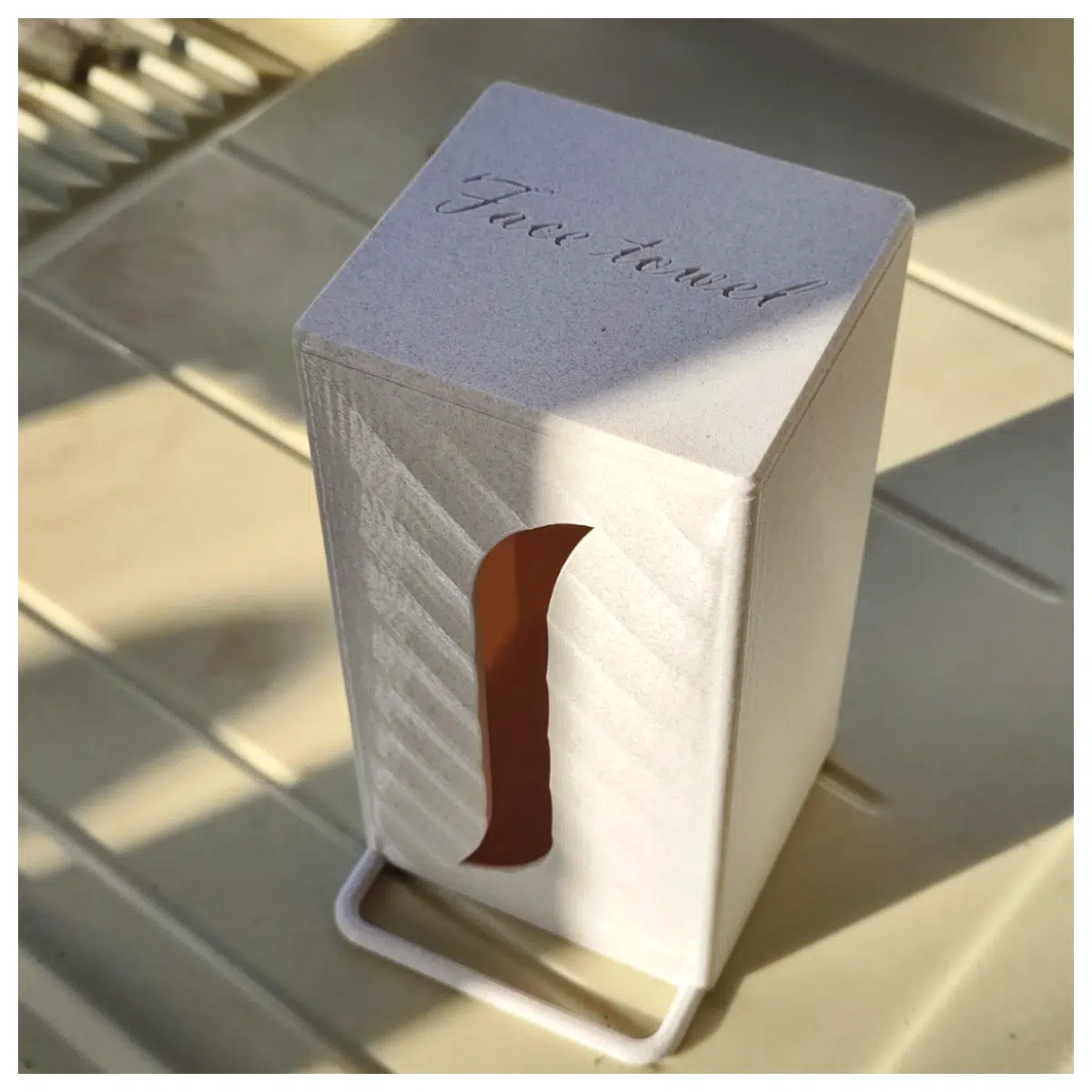 Face Cloth Holder Wall Mounted Storage Box Bathroom Shelf Tissue Organizer Kitchen Shelf Hanging Storage
