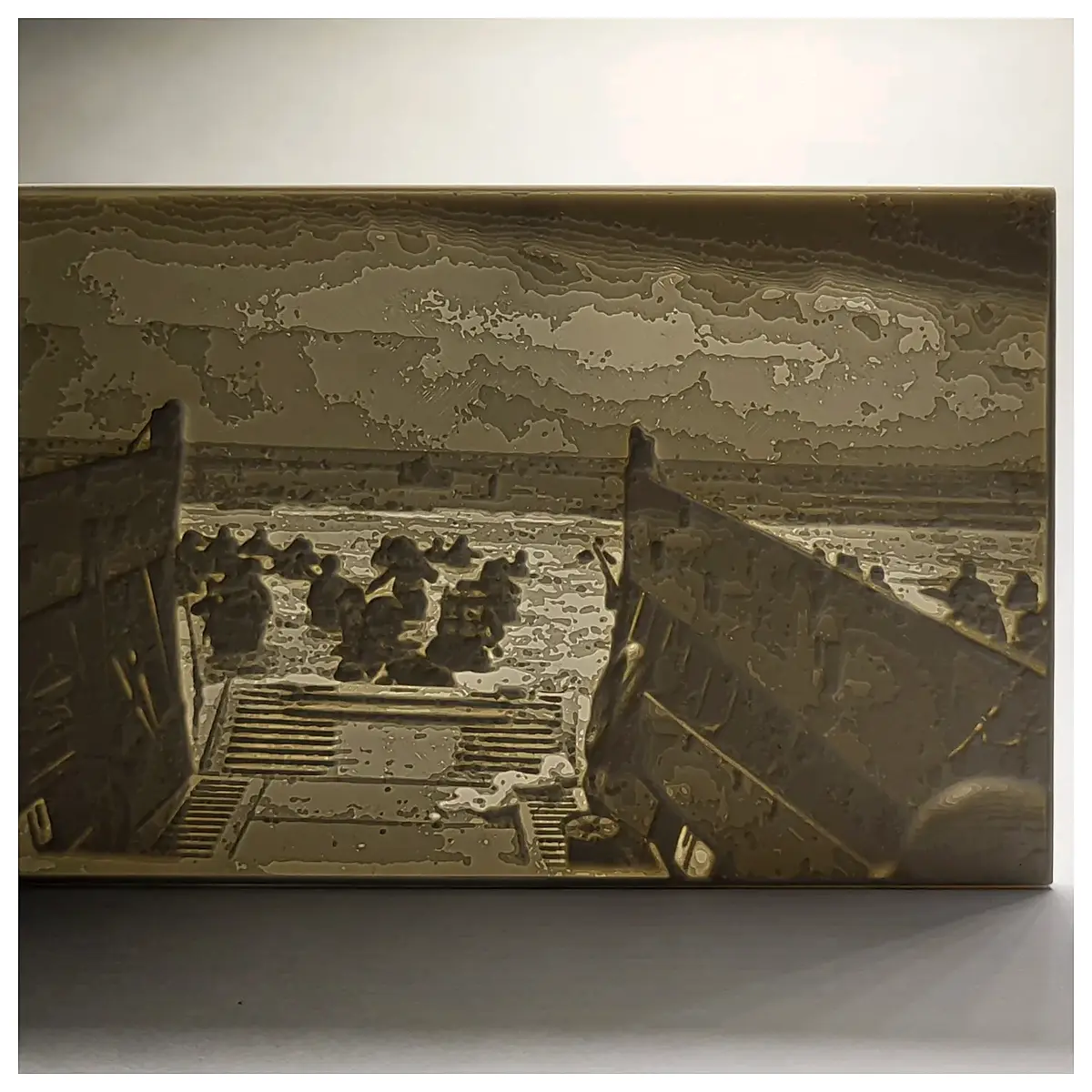 D Day Spotlight Relief Monument Historical Remembrance War Commemoration