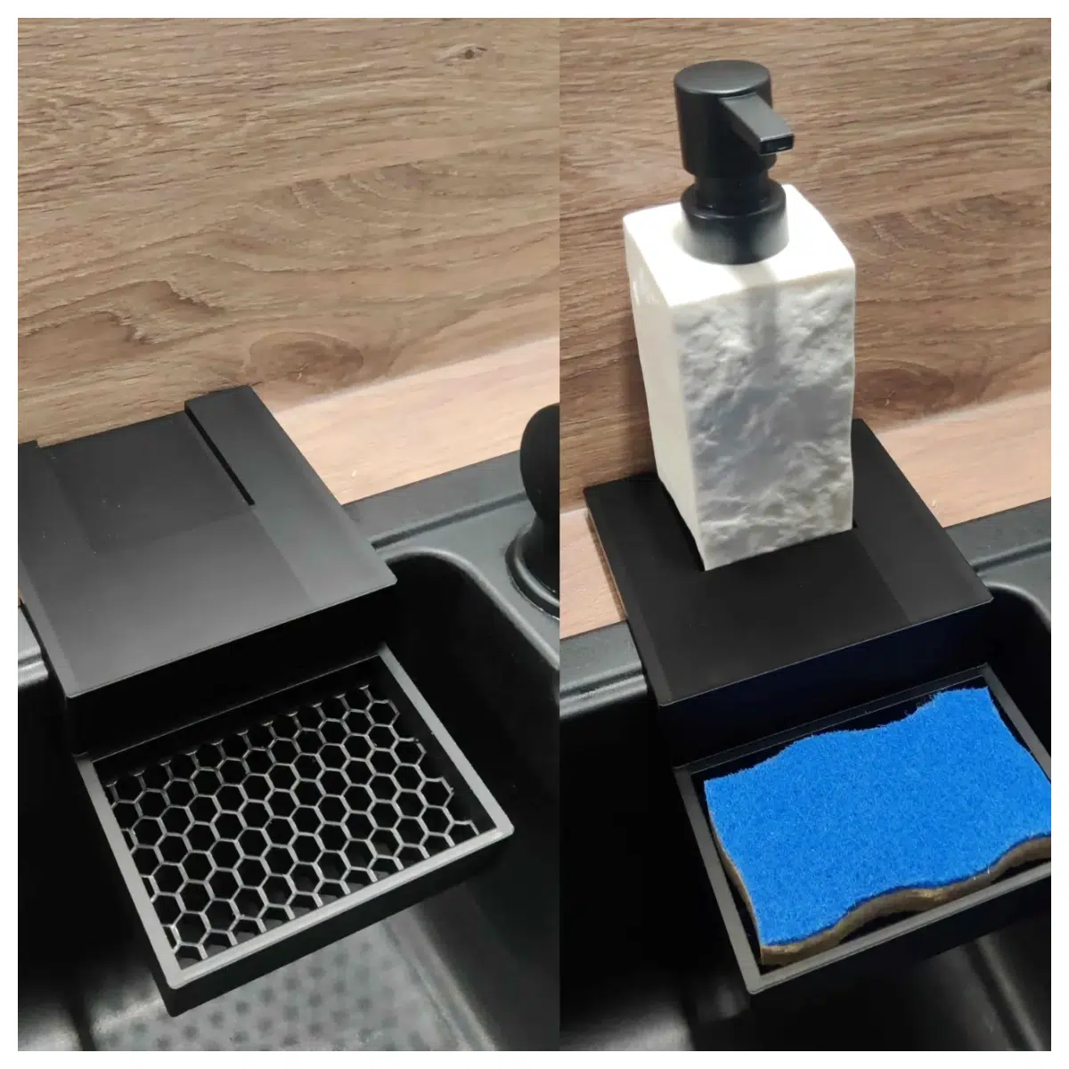 Kitchen Sponge Holder Drying Rack Sponge Organizer Kitchen Storage Smart Sponge Holder Drying Tool