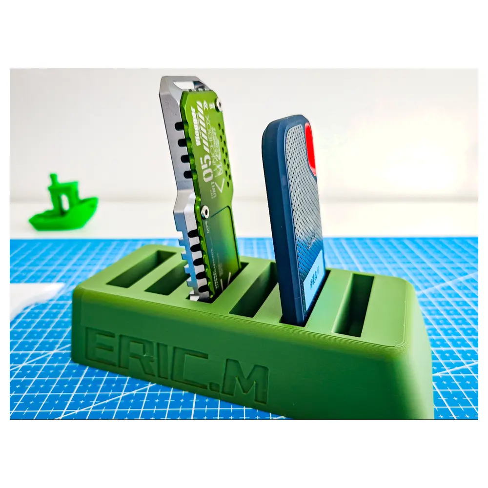 Portable Solid State Drive Desktop Storage Stand V1 SSD Holder Organizer Storage Box Desktop Accessories Solid State Drive Parts