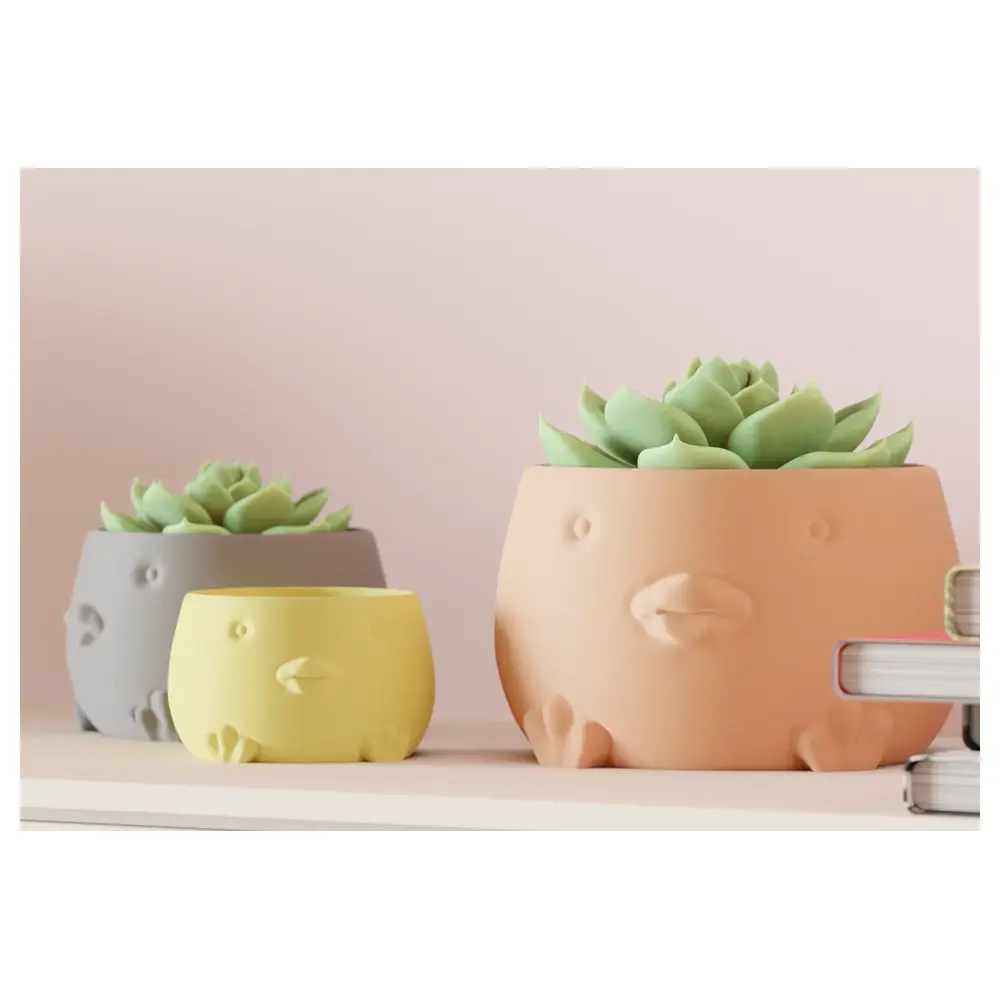 Cute Little Duck Planter Succulent Pot Indoor Plants Desk Greenery Flower Pot Decoration