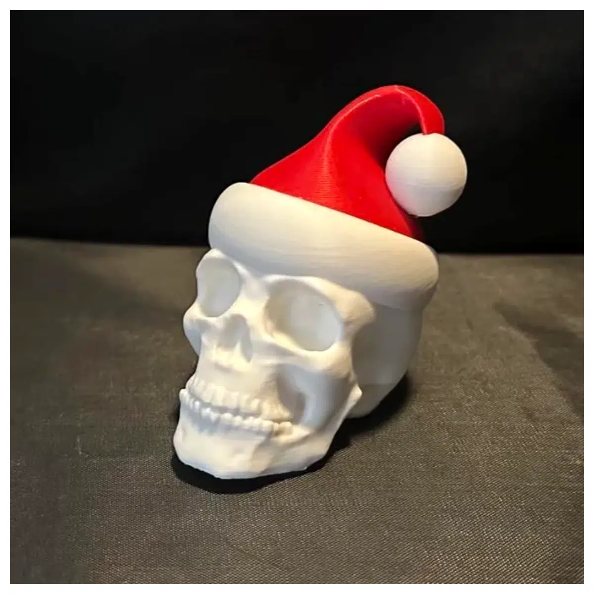 85mm Skeleton Skull Christmas Decoration Double Festive Ornament Holiday Gift Accessory Decoration Parts