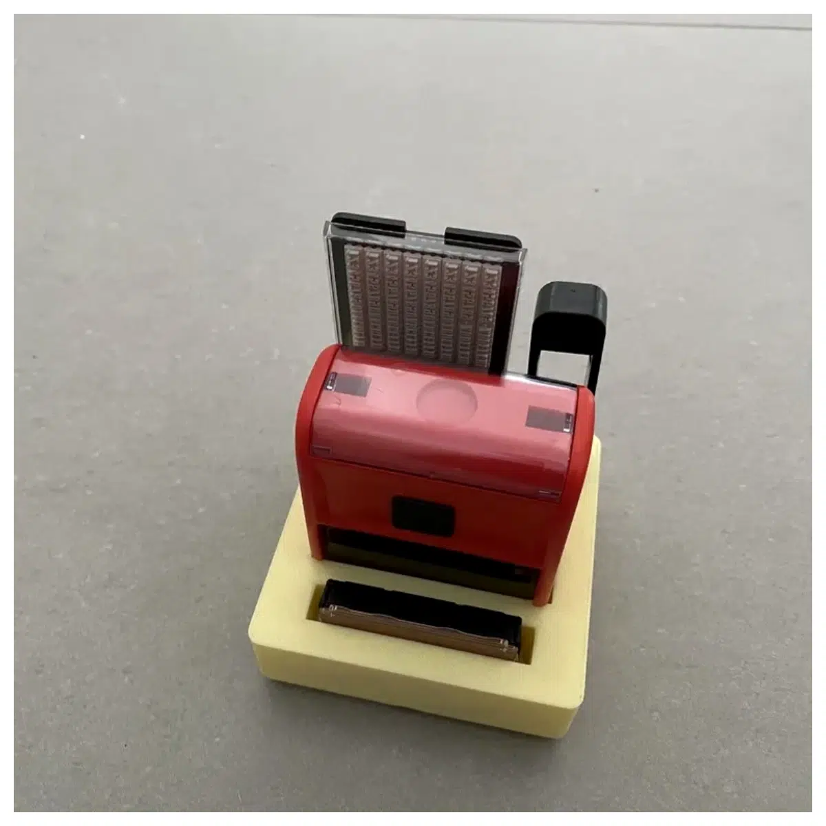 Gridfinity Stamp Holder Desk Organizer Office Storage Pen Holder Accessory Stand Stamp Holder Parts