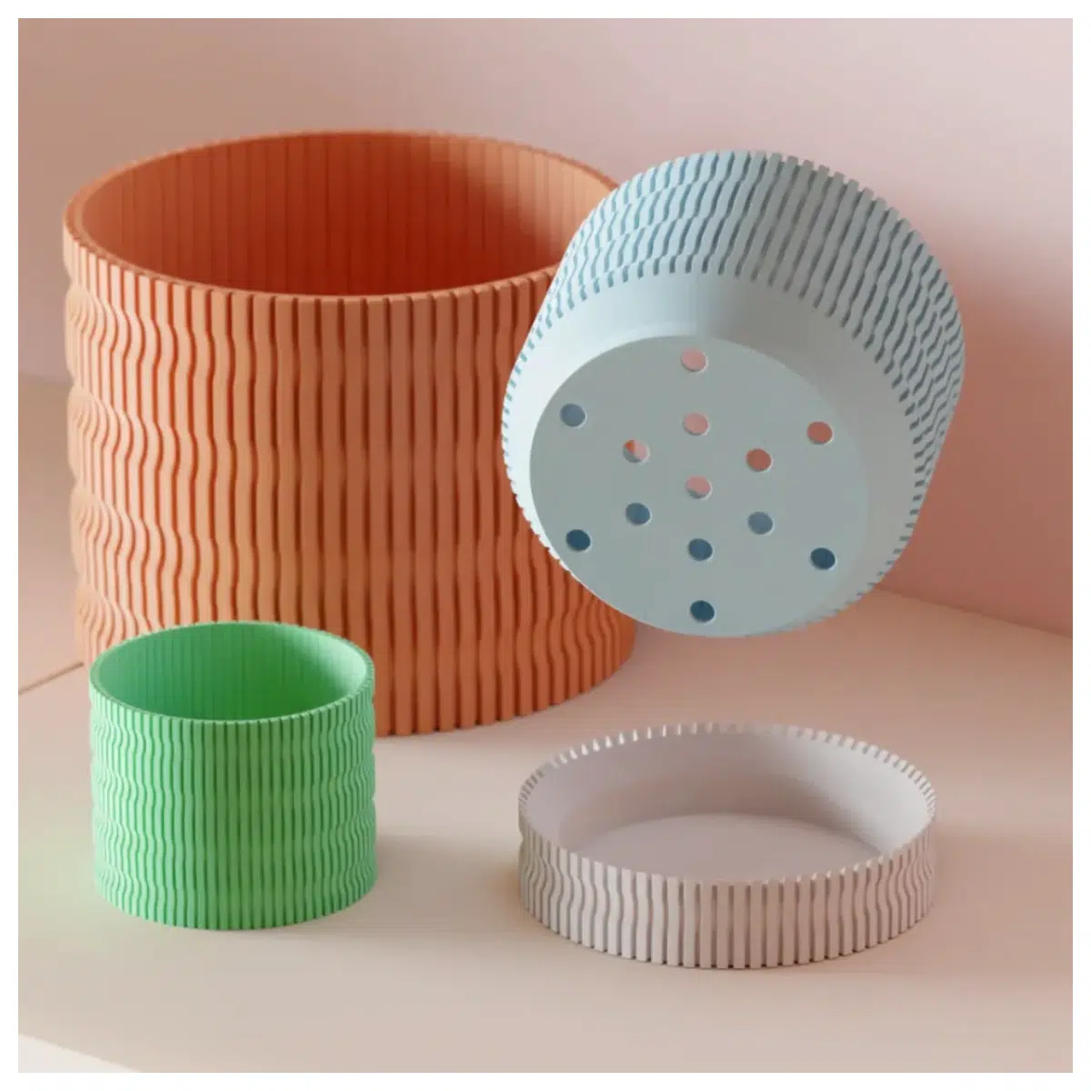 Modern Flower Pot with Hidden Drainage Holes Indoor Garden Planter Creative Flower Box Multi Function Plant Pot