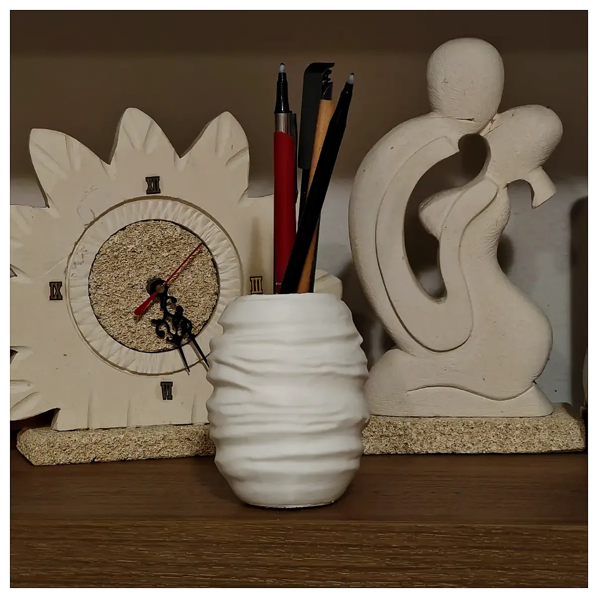Round Pencil Holder Desk Organizer Multi Function Pen Case Creative Pen Tube Office Stationery Pen Accessories Stable Durable