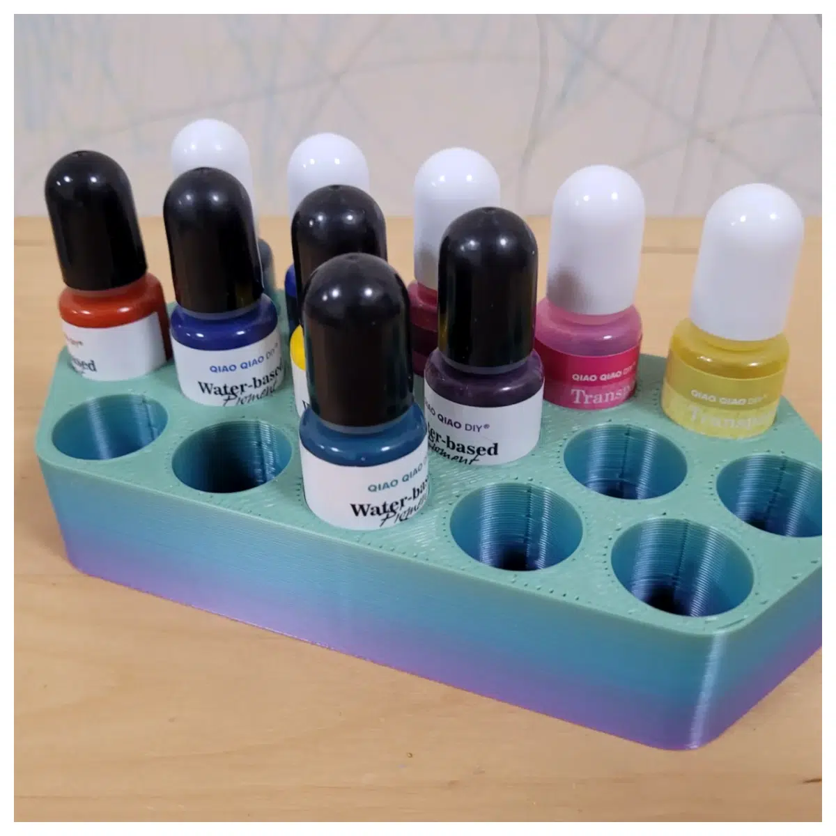 Paint Organizer Box Paint Caddy Mixing Box Painting Tool Pigment Storage Art Supplies Accessories