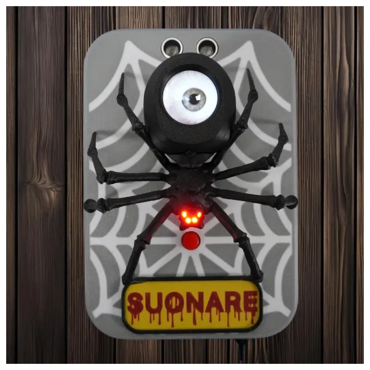 Halloween Spider Doorbell ESP32 Motion Sensor Smart Home Alarm Decor Creative Trigger
