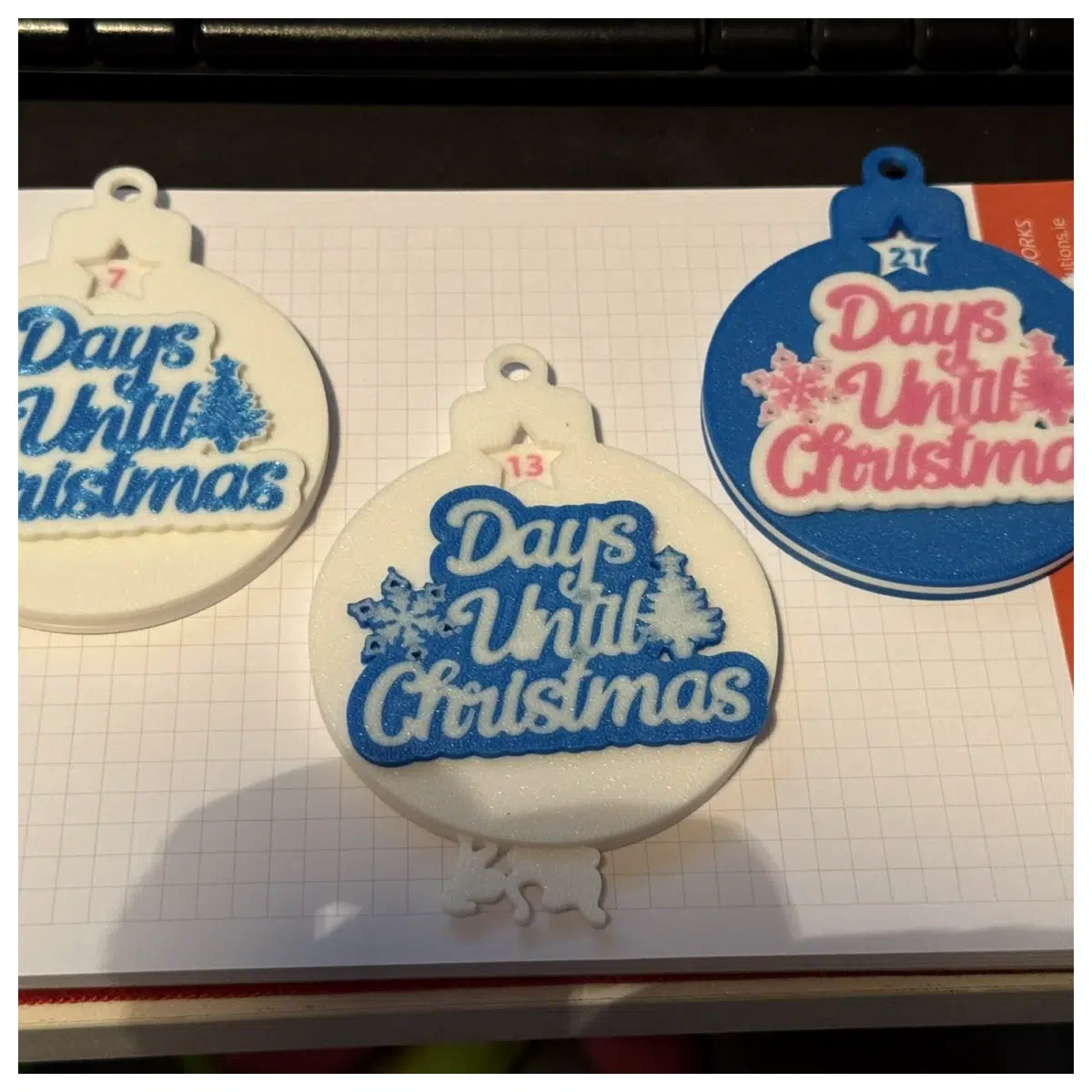 Countdown Christmas Ornament Smart Timer Holiday Decor Christmas Gift Festive Ornament Countdown Timer