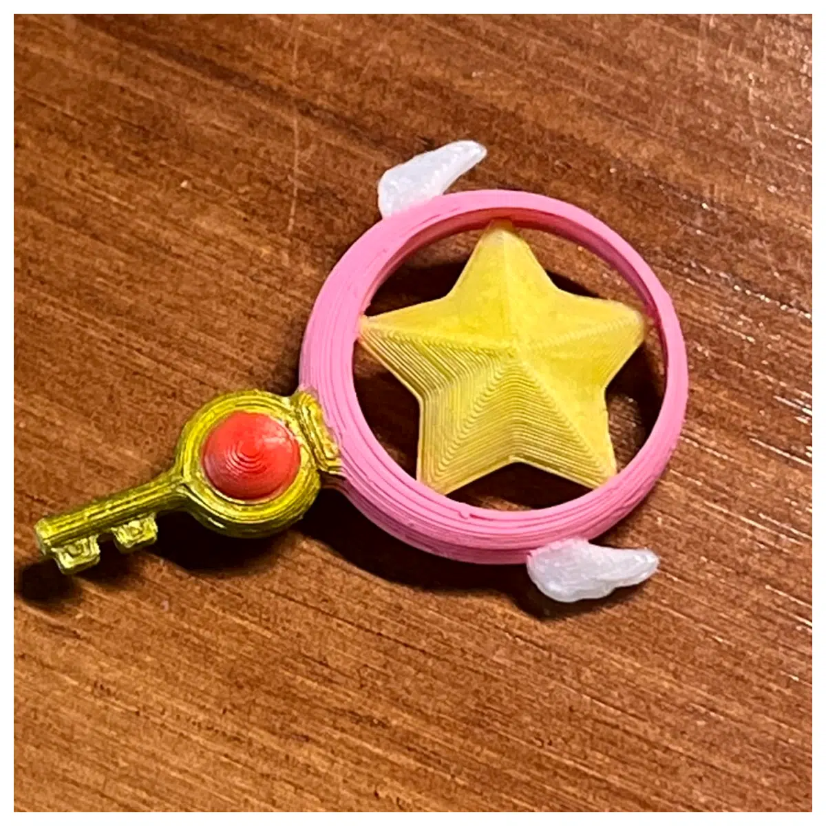 Key Charm Magical Girl Key Pendant Anime Accessory Collection Gift Keychain Decoration
