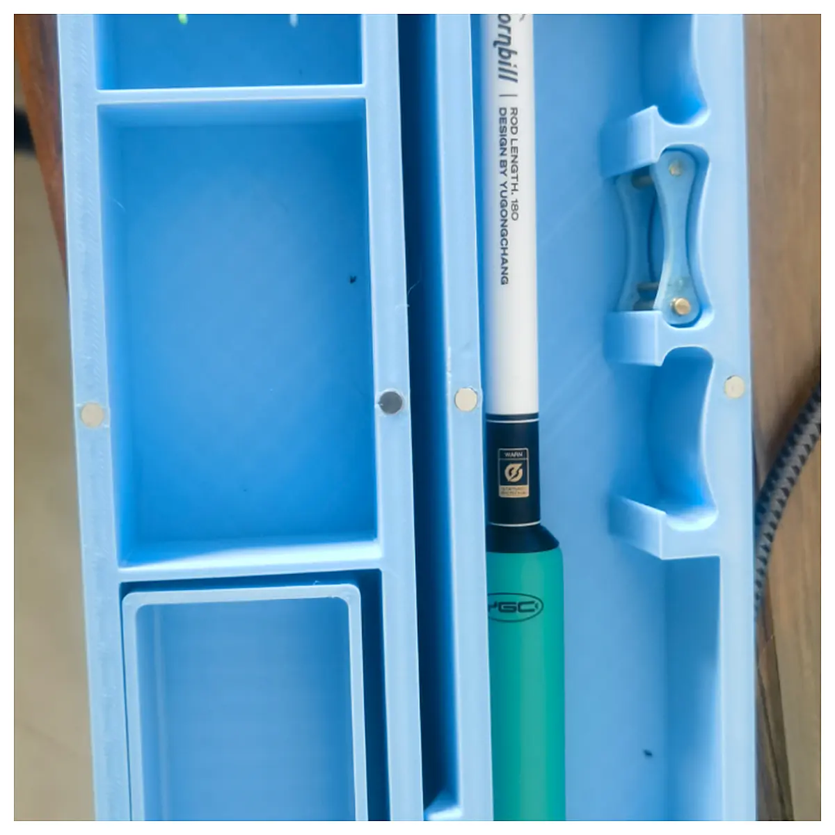 Fishing Rod Case Accessory Storage Box Tackle Gear Fishing Equipment Protection Transport