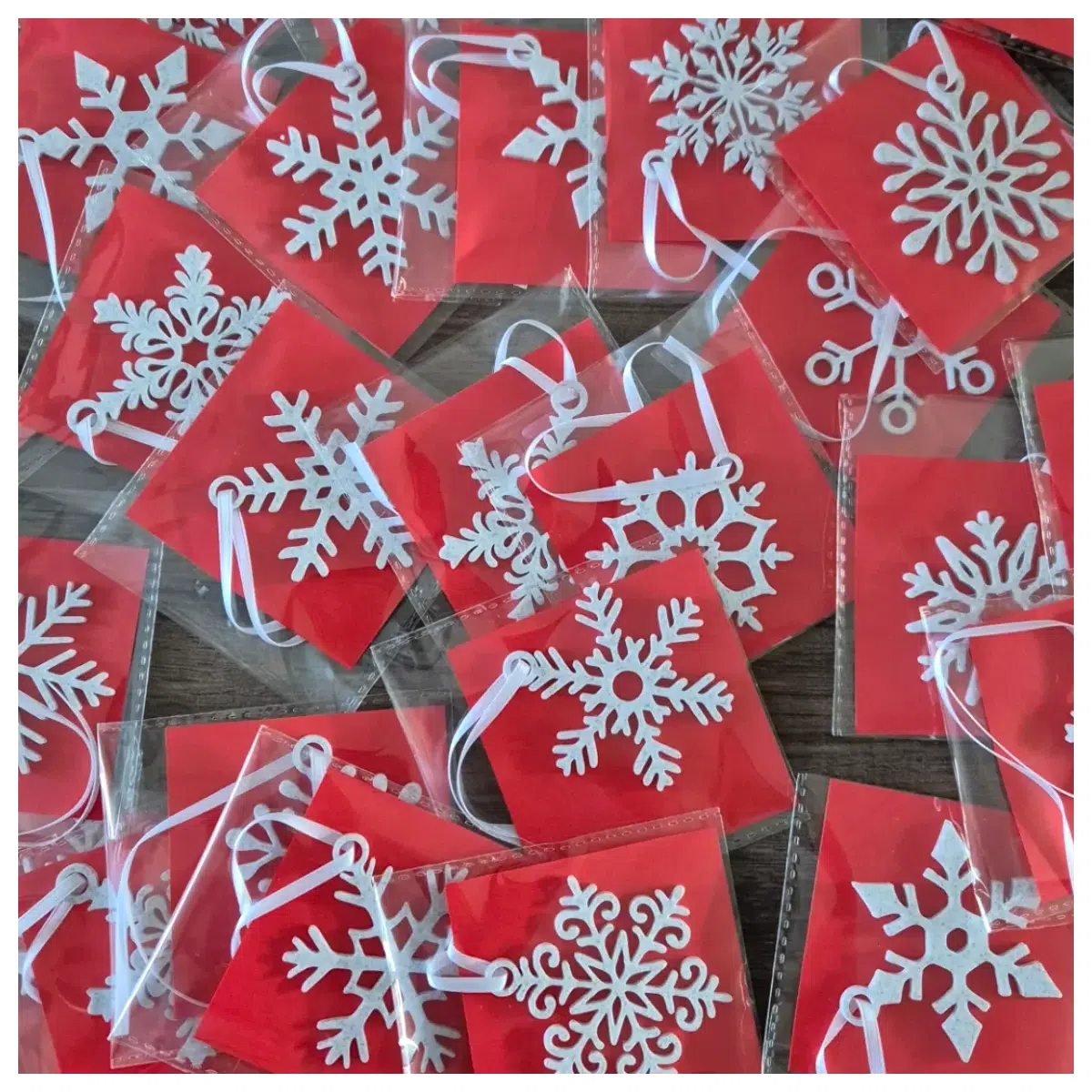 Christmas Decor Snowflake Ice Crystal Flowers Party Decorations Festive Snowflakes Ornament Set 12pcs
