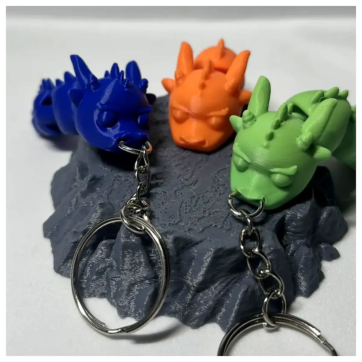 Moving Dragon Keychain Toy Model Joint Toy Collectible Keychains Figure