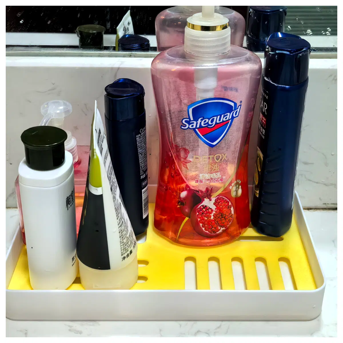 Bathroom Sink Organizer Tray Drying Mat Tea Tray Kitchen Counter Storage Washbasin Accessories Cleaning Supplies