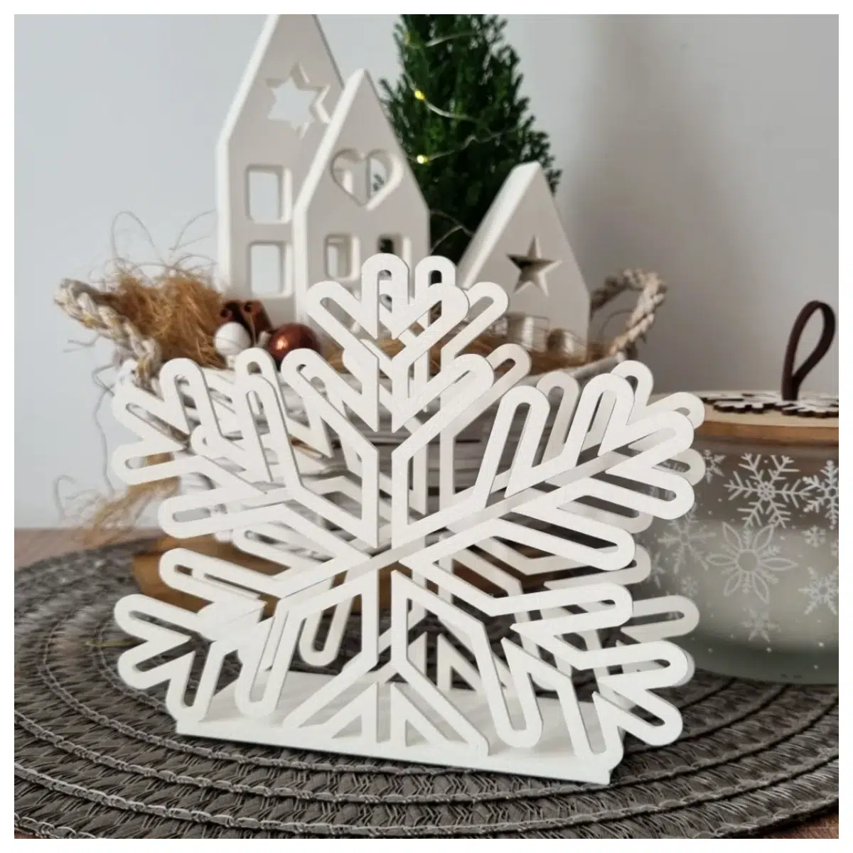 Christmas Napkin Holder Festive Decoration Christmas Theme Christmas Decor Display Stand Multi Purpose Gift