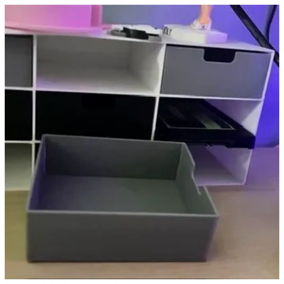 Desktop Organizer Box 9x73x90mm Storage Container Desk Organizer Accessories Multi Purpose Storage Box