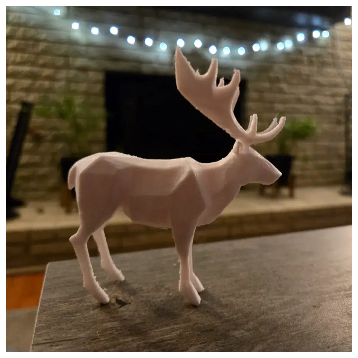 Geometric Deer Decor 3D Sculpture Modern Art Home Decoration Christmas Ornament IoT Smart Home