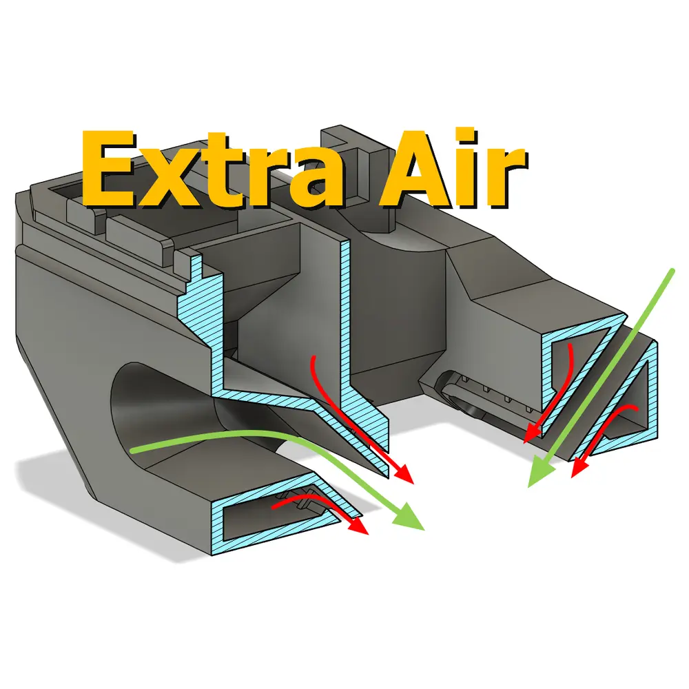 X1 Dedicated Airflow Kanda Effect Airflow Components Airflow Repair Airflow Replacement Cooling System Heatsink Airflow Parts
