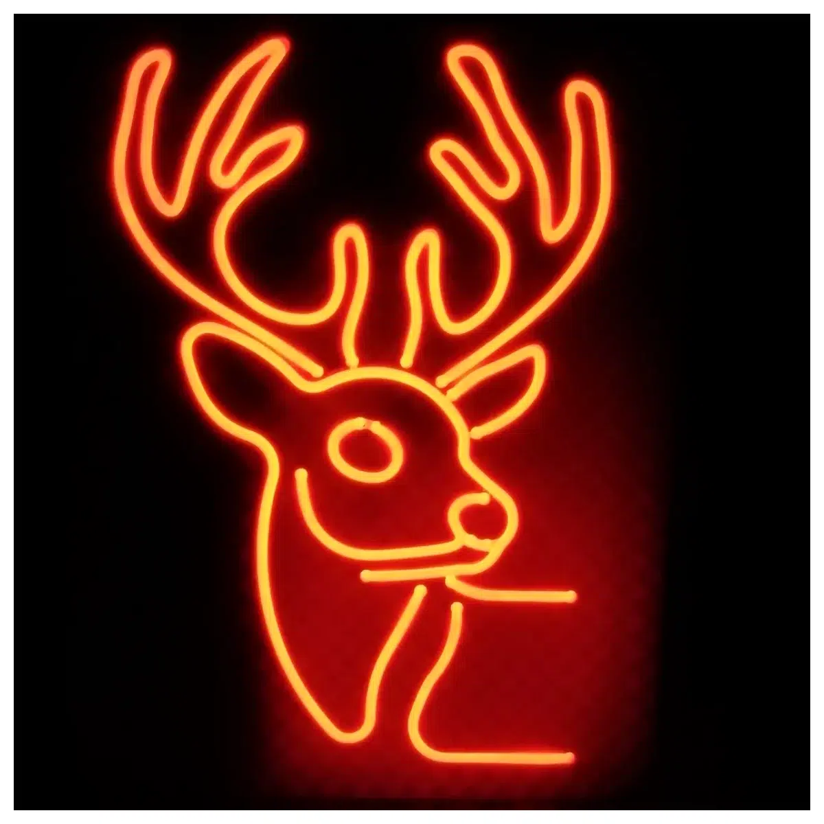 Christmas Rainbow Deer Decoration Festive Decor Christmas Ornament Neon Deer Parts Christmas Display